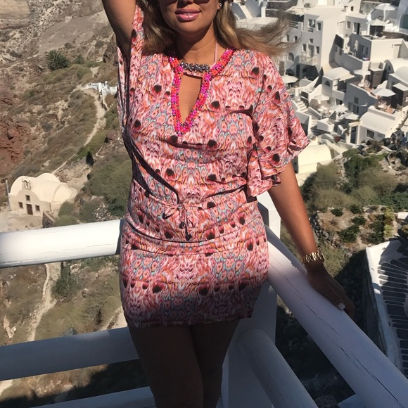 Just Orna Beach Cover-Up Tunic Size French 36 - Picture 2 of 9